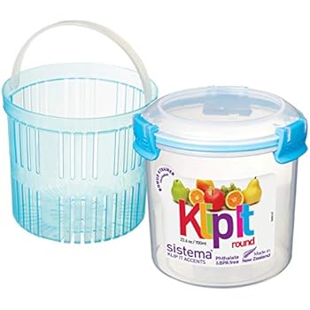 Amazon.com: Sistema Klip It Collection Round Food Storage Container
