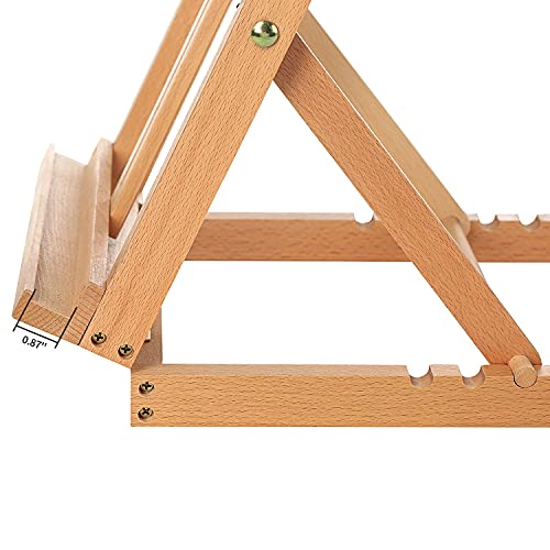 MEEDEN HeavyDuty Tabletop Studio HFrame Wooden Easel Solid Beech