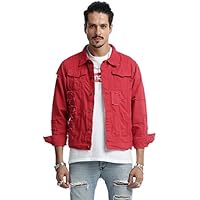 monsoon red denim jacket