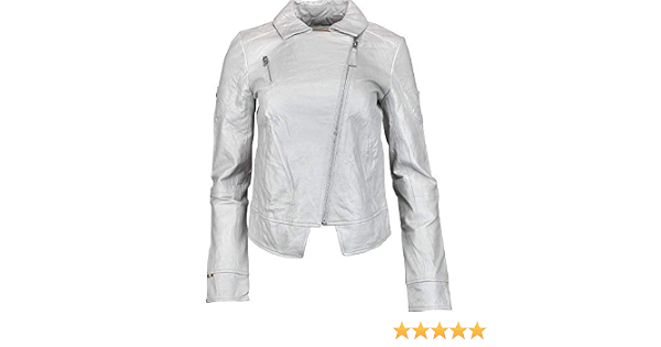 Amazon.com: Puma Ferrari piel auténtica chamarra para mujer plateado  metálico talla XL : Ropa, Zapatos y Joyería