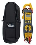 Ideal Industries 61-704 True RMS Clamp-Meter, 200A AC, Conductors to 33mm, Voltage, Capacitance, Frequency, and Resistance Measurement