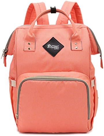 Ammazona Mummy Bag Nappy Bag Large Capacity Baby Bag Travel Backpack Desiger Nursing Bag (Orange)