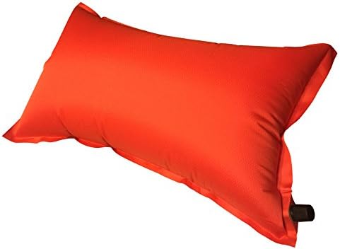 Best Compact Pillow Air Travel Inflatable Pillows for Any Outdoor, Camping, Hiking Activity and Sport Activities. Self Inflating Pillow with Air Cushion and Cushion Pad for Back and Lumbar Cushion Pillow Support. The Lightweight Pillow Provides an Ultra Light Portable Pillow Even to Use As Knee Pillow. (Tangerine)
