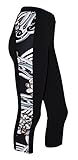 Private Island Hawaii Women UV Rash Guard Leggings Capri Pants, UPF50+ Outdoor Yoga