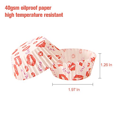 Geekper 500Pcs Paper Baking Cups Cupcake Muffin Paper Cups for Thanksgiving Christmas Festivals Birthday Wedding Party - Thumbnail 3