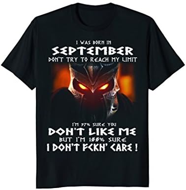 I DON'T CARE - SEPTEMBER T-SHIRT MONTH