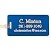 Luggage-Tag Custom Engraved Jumbo Aluminum (5) Blue