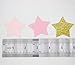 Mybbshower Blush Pink Gold Glitter Star Garlands for Baby Shower Photo Prop 12 Feets Long