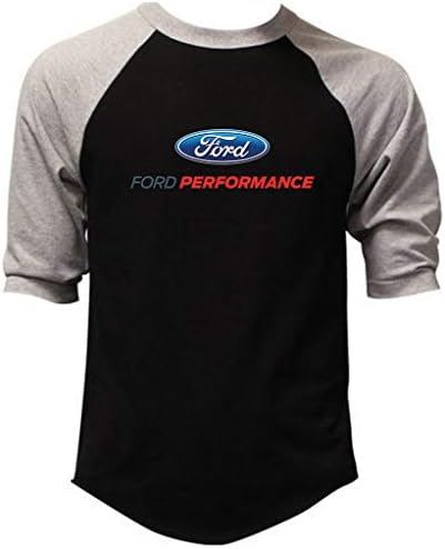 Men's Ford Performance Black/Gray Raglan Baseball T-Shirt Black/Gray