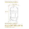 iCOVER-Heavy-Duty-Vertical-classic-outdoor-BBQ-Barbecue-Dome-Smoker-Cover-G11601-for-weber-char-broil-Brinkmann