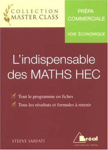 L' indispensable des maths HEC