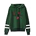 Sumen Girls Teens Long Sleeve Hoodie Sweatshirt O-Neck Fashion Blouses