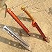 Bluecell 4pcs Orange Color Aluminum Tent Stakes for Camping in Snow and Sand Tent Boating Hiking Backpacking Picnic Shelter Shade Canopy Outdoor Activity