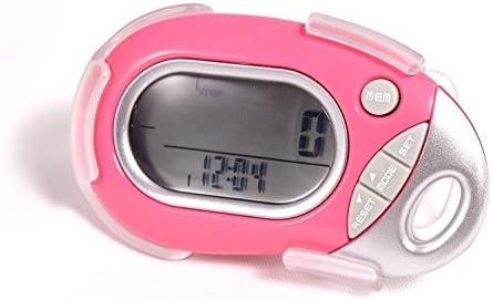 Pedusa PE-771 Tri-Axis Multi-Function Pocket Pedometer (Pink with Holster/Belt Clip) by HRM