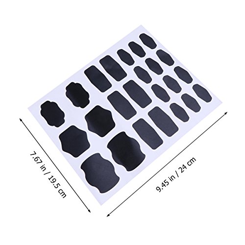 Pasiyou 120Pcs Premium Chalkboard Labels Bulk - Free Erasable Chalk Pen - Dishwasher Safe Chalk Board Mason Jar Labels - Removable Waterproof Blackboard Sticker Label for Jars Glass Bottle Kids