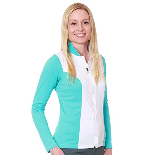 Sun Protective Equestrian Shirt - Full Zip Long Sleeve Calabria for Women