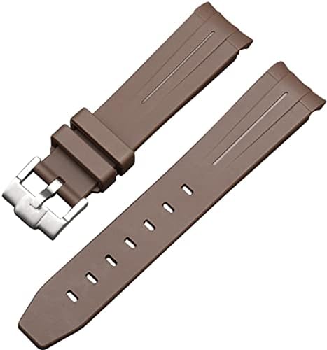 Horologebanden Grijze rubberen band met vouwsluiting voor de Seamaster
