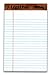 TOPS The Legal Pad Legal Pad, 5 x 8 Inches, Perforated, White, Narrow Rule, 50 Sheets per Pad, 5 Pads per Pack (75008)