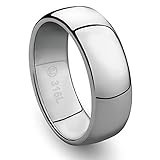Cavalier Jewelers 8MM Jewelry Grade Stainless Steel Ring Classic Wedding Band