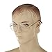 Aviator Sunglasses for Men Women Glasses Pilot Eyeglasses Costume 80s Gold Clear