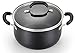 T-fal C085SC74 OptiCook Thermo-Spot Titanium Nonstick Dishwasher Safe Oven Safe Fry Pan Cookware Set, 12-Piece, Black