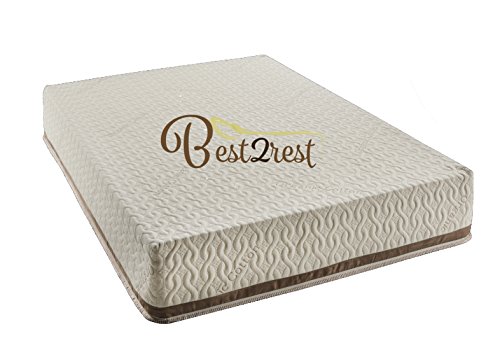 BEST 2 REST Organic Latex Mattress - Made in USA (Twin, 8 inch)