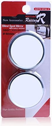 Blind Spot Mirrors, Convex Rear View mirror for Driveways, Stick On Rearview Mirror, Convex Mirror for Car, Van, Motorbike(Pack of 2)