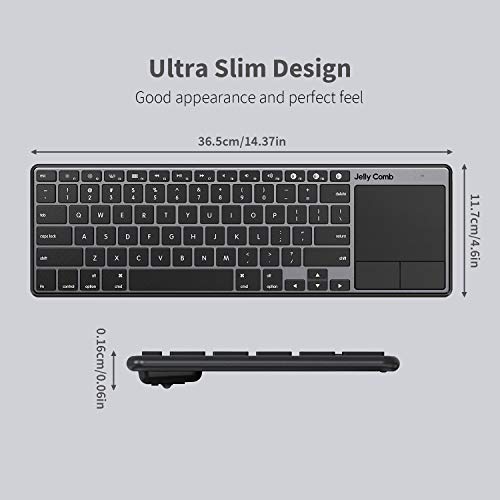 MultiDevice Bluetooth Keyboard with Touchpad for Mac OS/iOS/iPad OS