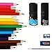 Fat Jumbo Kids Colored Pencils 15 Piece - Chubby for Easy Holding - For Kids - Easy to hold and draw - BONUS Pencil Wrap, Mini Eraser, Pencil Sharpener for FULL 18 Piece Kit - Whale/Elephant Style