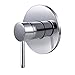 KES L6700 Bathroom Single Handle Mixing Valve Body and Trim Round, Polished Chrome