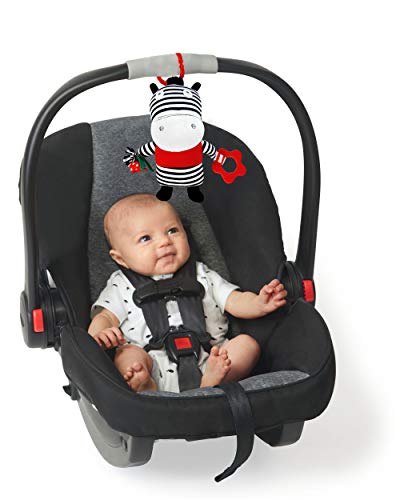 black and white car seat toys