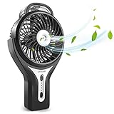 OPOLAR Handheld Misting Fan, Rechargeable Battery Operated Fan, 3 Settings, Water Spray Fan, Mini Portable Desk Fan, Humidifier Quiet Fan, 2200mAh Battery, Personal Cooling Fan for Outdoor, Home