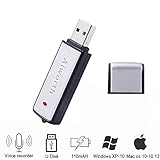 Digital Voice Recorder by Aiworth,2 in 1 Audio Recorder 8GB High Speed USB Flash Drive Protable User Friendly Sensitive Microphone Digital Dictaphone