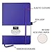 RICCO BELLO Dot Grid Notebook with Pen Loop / 5.7 x 8.4 inches (Purple)