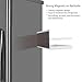 Hoopoton Magnetic Spice Rack Single Tier Refrigerator spice organizer Shelf, Easy to Install The Side of the Refrigerator