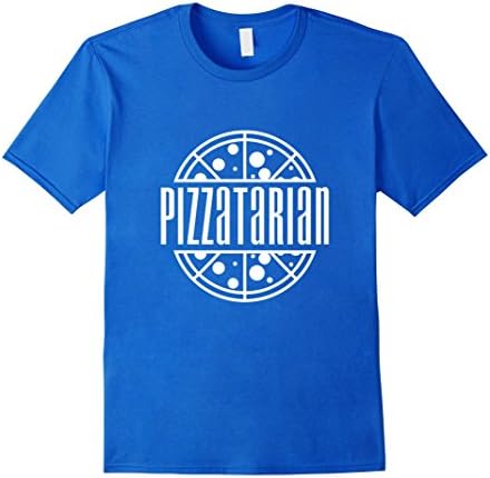 Men's Pizzatarian Pizza Shirt Pizza Lovers Gift XL Royal Blue