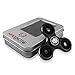Hyperdictive Aluminium Metal Hand Spinner Fidget Toy:Highly Reflective EDC Fidget Toy For Kids & Adults-Fiddle Toy For Anxiety- Stress Relief Toy-The Coolest ADHD Spinner Toy- Amazing Gift- Black