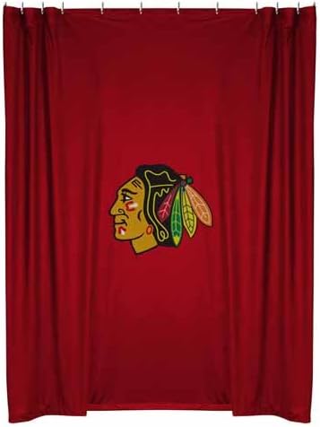 Nhl Chicago Blackhawks Shower Curtain Bathroom Accessories Shower