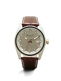 Kenneth Cole New York Men's KC8038 Classic Round Grey Dial Brown Leather Watch