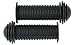 Prometheus Kids Bike Grips 1 Pair in Black | with Safety BAR END Pads | Also for Balance Bike and Scooter | 22 mm Handlebar Grips | Child Safety Grip with Safety Impact Ends | Edition 2018