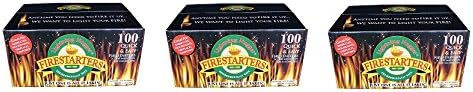 Lightning Nuggets N100SEB Firestarters Super Economy Box of Fire-Starting Nuggets, 100 Count (3-PACK)