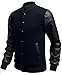 LTYY Men's Slim Fit Varsity Baseball Bomber Jacket