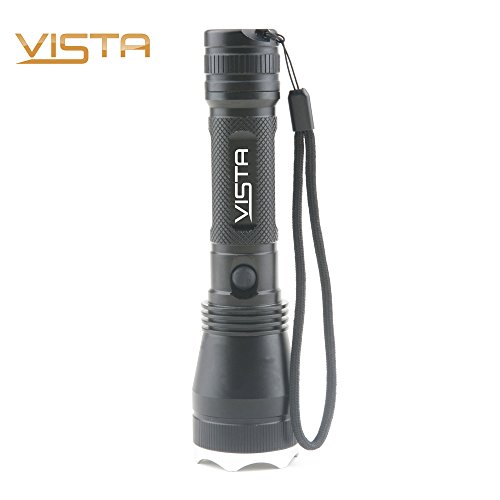 Vista 370 Lumen Tactical Flashlight Fully Rechargeable