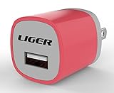 Liger USB Wall Travel For Smartphone, Tablet, Speaker Headset & Power Bank - Pink