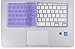 HP Keyboard Skin - Compatible 2019/2018/2017 Chromebook 14 inch - G2/G3/G4 Series, Violet