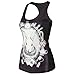 Cute Alice in Wonderland White Rabbit Tank Tops Printed Sleeveless T Shirt Vest