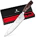 Kitchenel 8 inch chef knife - Pro high carbon stainless steel kitchen knife with a gift case - Very sharp German chef's knife for professional cutting and slicing - Essential for gourmet cooking