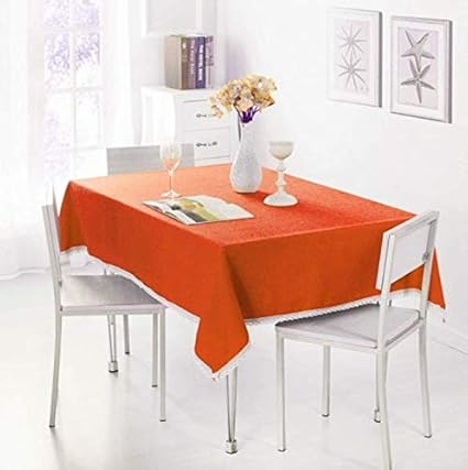 hhrn156 Mantel Imitación Lino Encaje Mesa Tela Mesa Mesa Cubierta Hogar