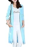 Olrain Women's Knitwear Long Cardigan Shawl Open Front Tops
