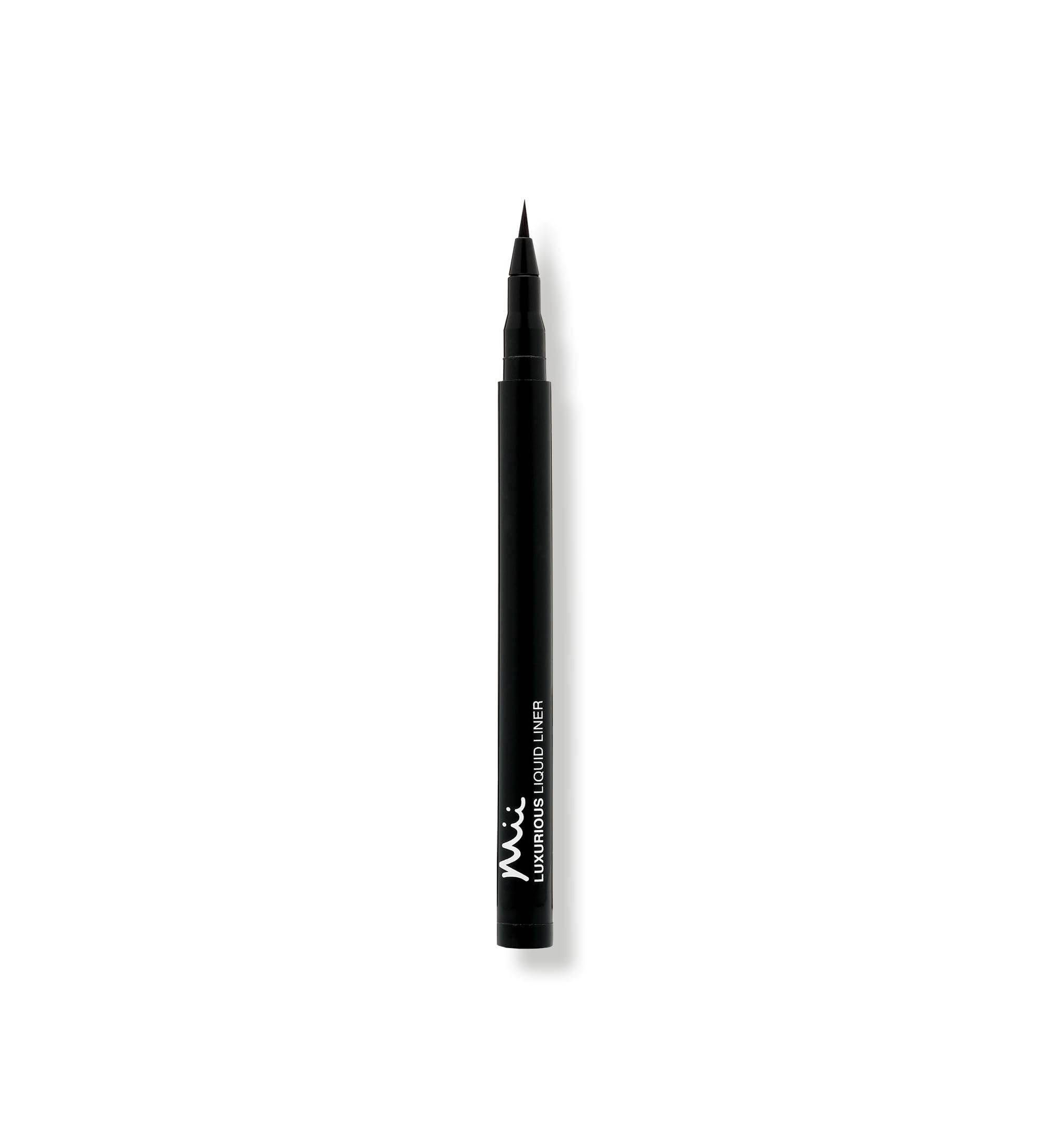 Mii Cosmetics Luxurious Liquid Liner | Rich Colour & Long-Lasting Eyeliner | Ultra Fine Brush Tip for Precision Application | Black Liquid Eye Liner | Jet Black | Lavish